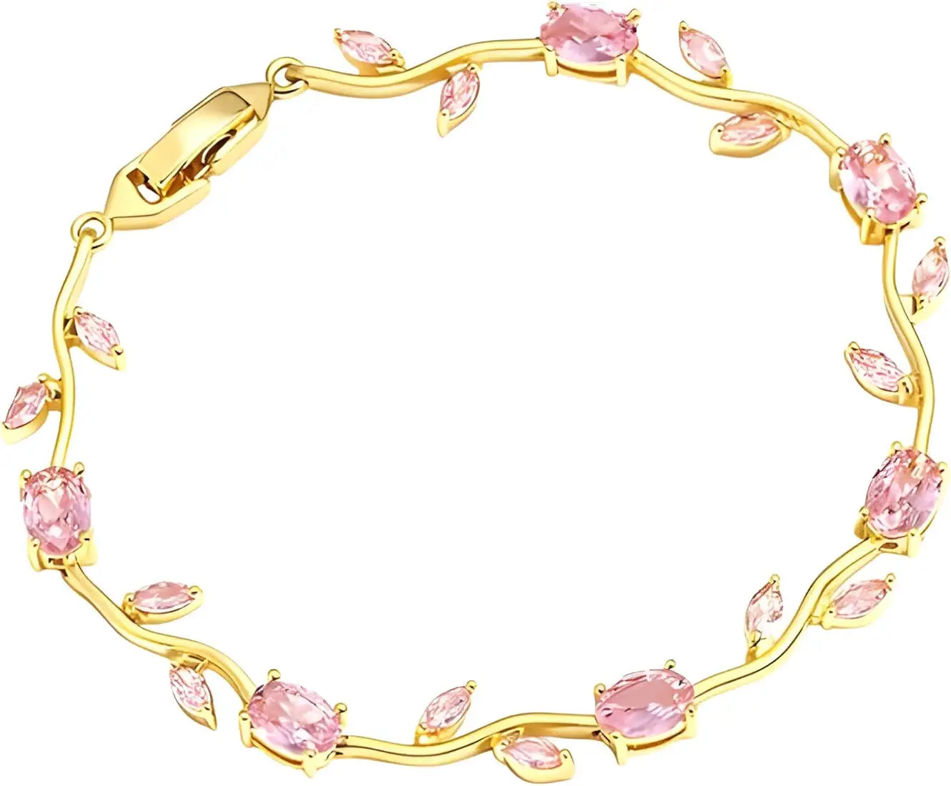 Pink Tulip Bracelet - China Gold