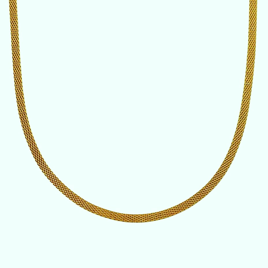 Slim Mesh Necklace - Stainless Steel