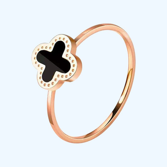 Slim Clover Ring - Stainless Steel