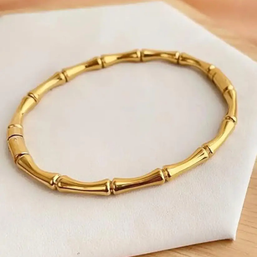 Bamboo Bracelet - Stainless Steel