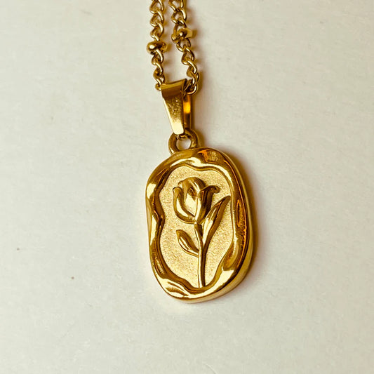 Rose Gold Necklace - Stainless Steel