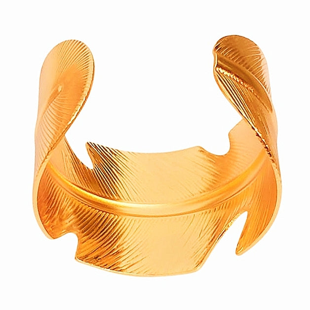 Leafy Open Cuff Bracelet