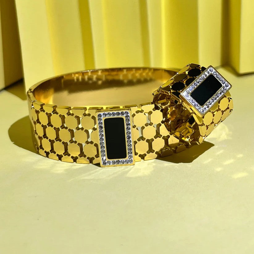 Hexagon Pattern (Bracelet + Ring)