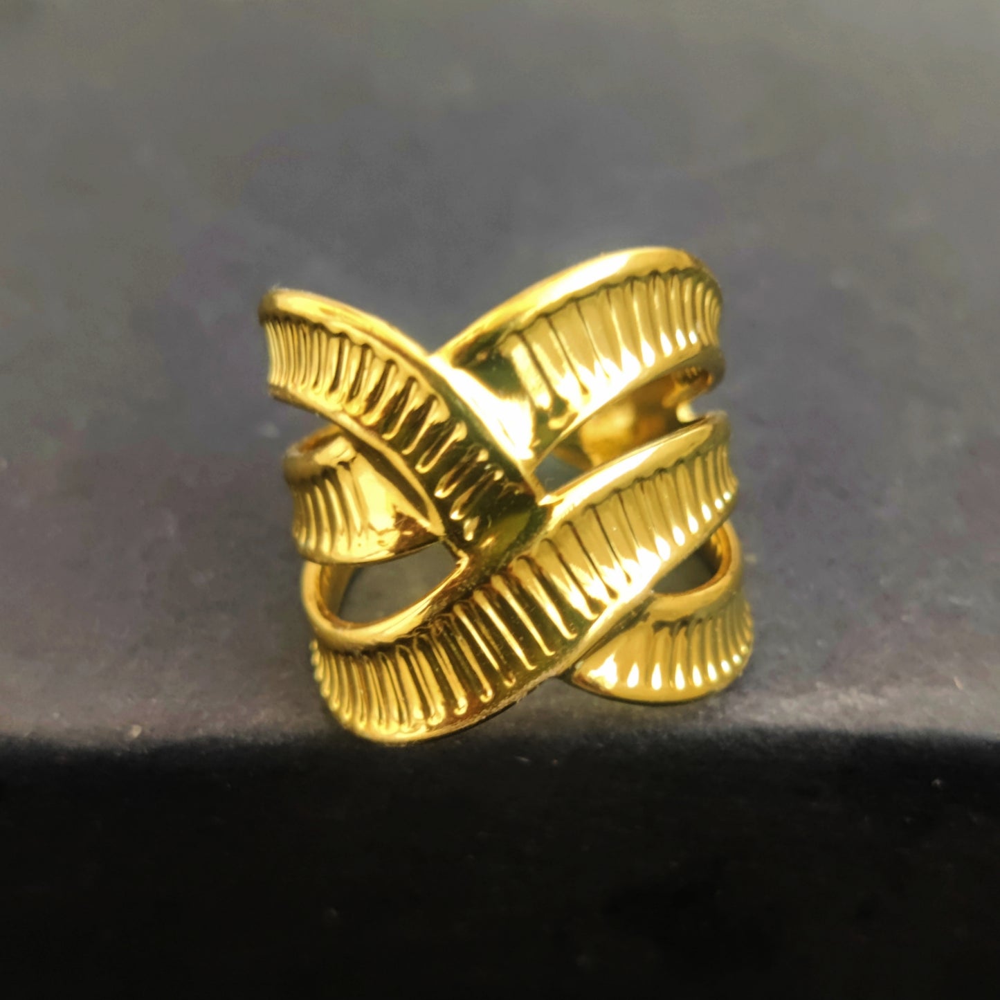 Multi Wave Pattern - Adjustable Ring