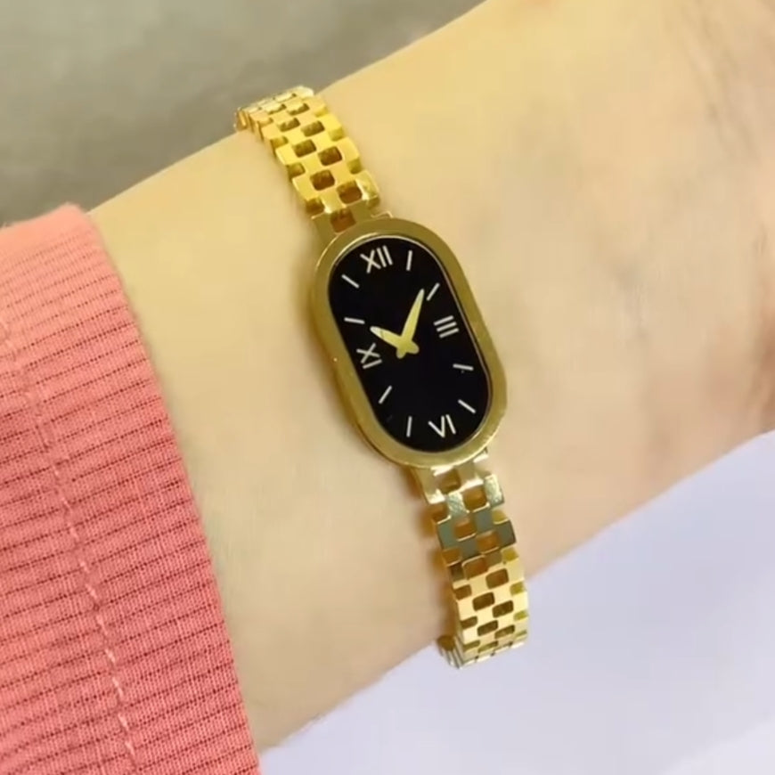 Dummy Oval Watch Handcuff - Stainless Steel