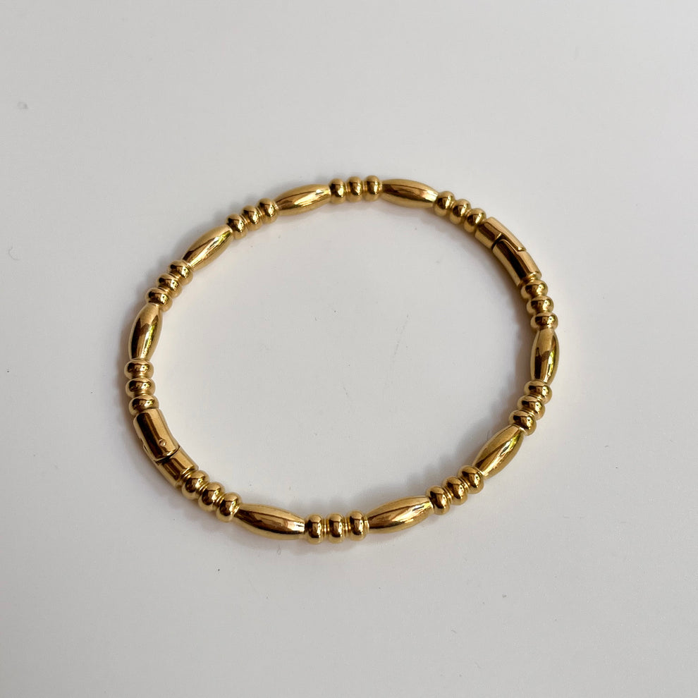 Beads Bamboo Handcuff - Stainless Steel