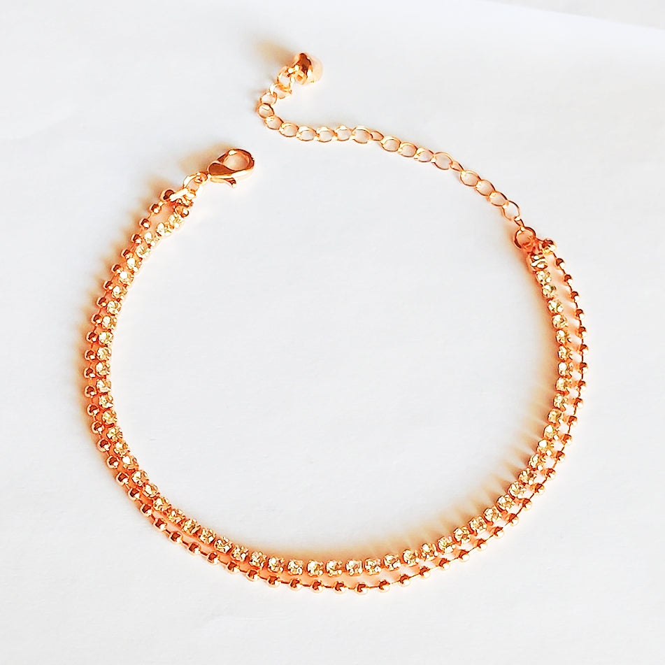 Stud Beads Anklet - China Gold