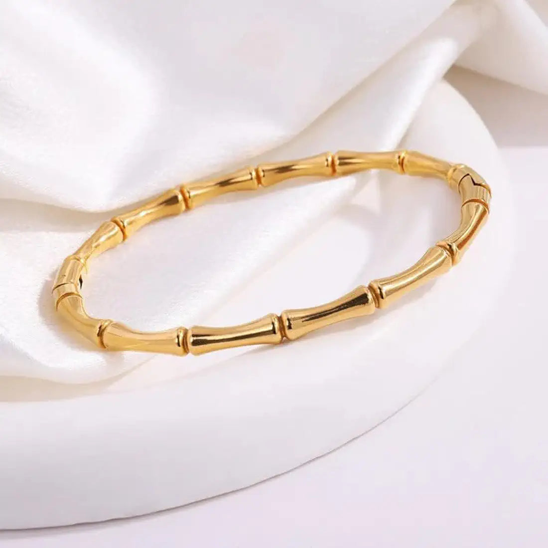 Bamboo Bracelet - Stainless Steel