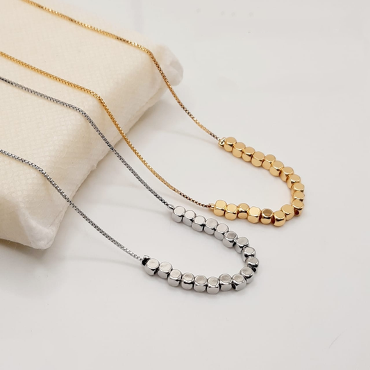 Dainty Geometric Necklace - Stainless Steel