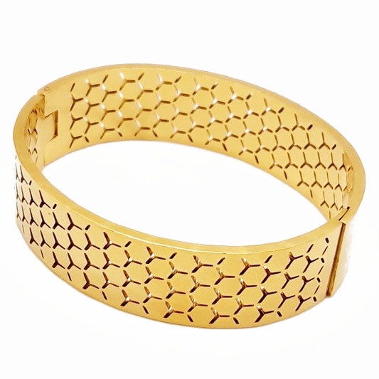 Honecomb Link Handcuff - Stainless Steel