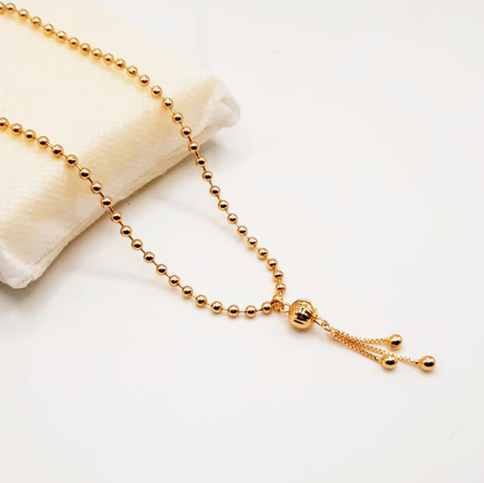 Beads Dome Necklace - Stainless Steel
