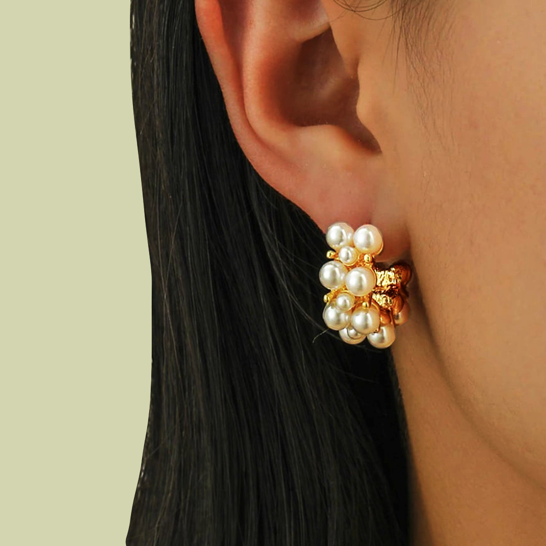 Retro Hoops Earrings - Stainless Steel