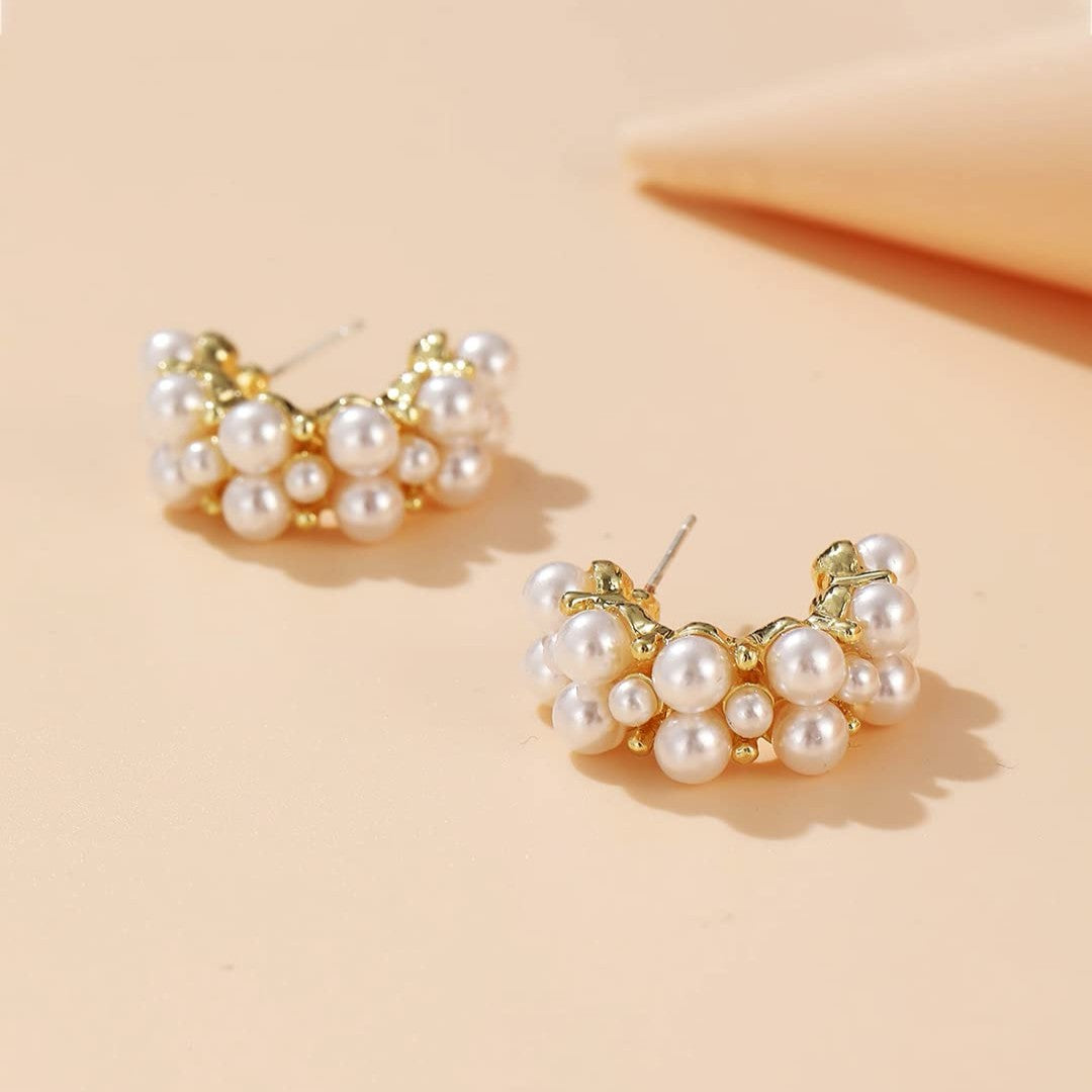 Retro Hoops Earrings - Stainless Steel