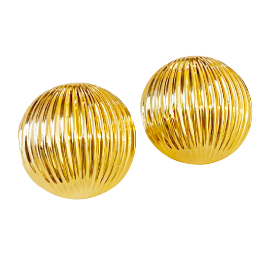 Shell Cover Lines Earrings - Stainless Steel